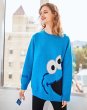 画像2: Women's  Sesame Street Oversized Sweater Pullover Dress セサミストリート ルーズセーター プルオーバー チュニック ワンピース マタニティー 妊婦さんOK (2)