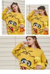 画像6: Women's  Sesame Street Oversized Sweater Pullover Dress セサミストリート ルーズセーター プルオーバー チュニック ワンピース マタニティー 妊婦さんOK (6)