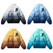 画像5: Men's Tie-dye gradient stand-up collar hip-hop loose cotton coat men and women jacket blouson coat ユニセックス 男女兼用 タイダイヒップホップダウンジャケット ブルゾン (5)