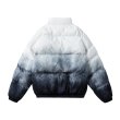 画像12: Men's Tie-dye gradient stand-up collar hip-hop loose cotton coat men and women jacket blouson coat ユニセックス 男女兼用 タイダイヒップホップダウンジャケット ブルゾン (12)