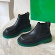 画像4: Men's   Leather Green Bottom Platform Ankle Boots and Nude Bootsshoes boots 　メンズグリーンボトムプラットフォームアンクルブーツ   (4)