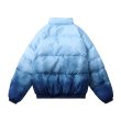 画像13: Men's Tie-dye gradient stand-up collar hip-hop loose cotton coat men and women jacket blouson coat ユニセックス 男女兼用 タイダイヒップホップダウンジャケット ブルゾン (13)