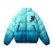 画像4: Men's Tie-dye gradient stand-up collar hip-hop loose cotton coat men and women jacket blouson coat ユニセックス 男女兼用 タイダイヒップホップダウンジャケット ブルゾン (4)