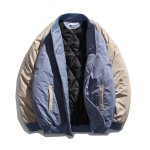 画像10: Cubs baseball  Loose baseball uniform couple cotton jacket ユニセックス 男女兼用カブス野球ユニフォーム刺繍 ジップアップスタジアムジャンパー ジャケット ブルゾン (10)