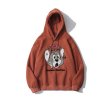 画像3: Unisex Hip hop embroidery Tom and jerry hooded sweater トム＆ジェリー トムとジェリープリントスウェッフーディパーカー男女兼用　ユニセックス (3)