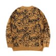 画像3: Unisex Street fashion back view bear Pooh sweater     熊のプーさんプリント＆編み込みセーター 男女兼用 ユニセックス (3)