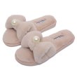 画像1: Women flat far pearl ribbon Sandals slippers　フラットリボン＆パールファースリッパ　サンダル (1)