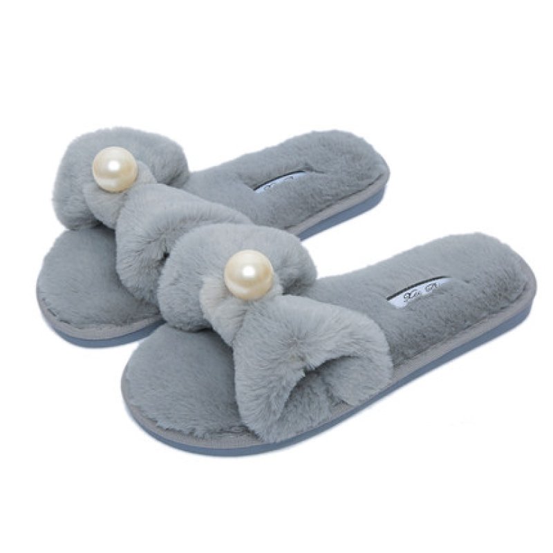 画像5: Women flat far pearl ribbon Sandals slippers　フラットリボン＆パールファースリッパ　サンダル (5)