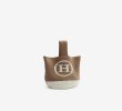 画像2: Knit H logo tote eco bag ニット 編み Hロゴ ワンハンドル エコバック トートバック (2)