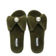 画像6: Women flat far pearl ribbon Sandals slippers　フラットリボン＆パールファースリッパ　サンダル (6)
