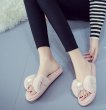 画像11: Women flat far pearl ribbon Sandals slippers　フラットリボン＆パールファースリッパ　サンダル (11)