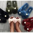 画像13: Women flat far pearl ribbon Sandals slippers　フラットリボン＆パールファースリッパ　サンダル (13)