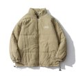 画像2: Stand-up collar reversible down jacket ユニセックス 男女兼用リバーシブルジャケット ブルゾン (2)