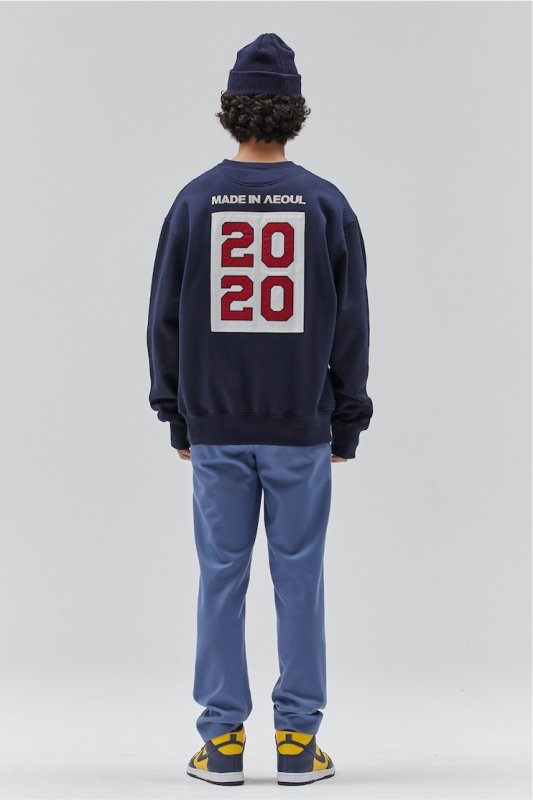 画像19: unisex Back 2020 patch  round neck plus velvet sweatshirt 男女兼用 ユニセックスバック2020パッチレターロゴトレーナー (19)