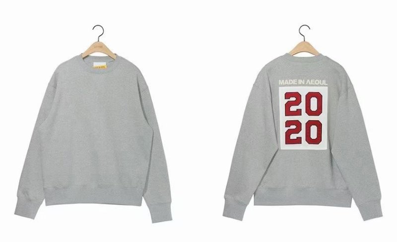 画像16: unisex Back 2020 patch  round neck plus velvet sweatshirt 男女兼用 ユニセックスバック2020パッチレターロゴトレーナー (16)
