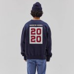 画像11: unisex Back 2020 patch  round neck plus velvet sweatshirt　男女兼用 ユニセックスバック2020パッチレターロゴトレーナー (11)