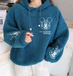 画像8:  Woman mickey mouse embroidery fleece hoodieJacket coat   ミッキーマウス刺繍フリースジャケット コート (8)