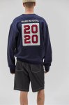 画像8: unisex Back 2020 patch  round neck plus velvet sweatshirt　男女兼用 ユニセックスバック2020パッチレターロゴトレーナー (8)