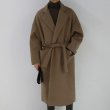 画像1:  Men's mid-length coat Woolen cloth warm jacket ユニセックス 男女兼用ルーズスタイルロングコート (1)