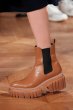 画像12:  women's platform leather Martin boots 　サイドゴアレザー本革チャンキーソール厚底　マーティンブーツ  (12)