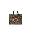 画像3: Leopard smiley hand carry Large capacity bag totes houlder bag handbag  ユニセックス レオパード＆スマイルトートショルダーハンドバック (3)