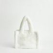 画像8: plush fashion all-match Multicolor small tote bag handbag bag   モコモコファートートハンドバック (8)