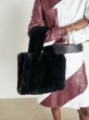 画像12: plush fashion all-match Multicolor small tote bag handbag bag   モコモコファートートハンドバック (12)