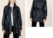 画像5: Women's leather Mid-length jacket  coat　レザーミドル丈シンプルコートジャケット  (5)