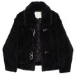 画像4:  Women's rabbit fur padded jacket  coat　エコラビットファーダッフルショート丈ジャケット コート (4)