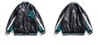 画像3: American street color-blocking motorcycle PU leather jacket baseball  Loose uniform couple  jacket ユニセックス 男女兼用レザーユニフォームスタジアムジャンパー ジャケット ブルゾンスタジャン (3)