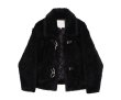 画像12:  Women's rabbit fur padded jacket  coat　エコラビットファーダッフルショート丈ジャケット コート (12)