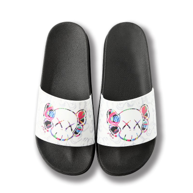 画像4: Men's kaws rainbow logo slippers flip flops  soft bottom sandals slippers  即納プラットフォームフリップフロップ kaws カウズ サンダルシャワーサンダル ビーチサンダル　ユニセックス男女兼用　 (4)