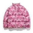 画像6: men and women Bear print reversible high street loose padded jacket down jacket  ユニセックス 男女兼用 ベアー熊プリントリバーシブルダウンコートジャケット ブルゾンスタジャン (6)