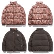 画像2: men and women Bear print reversible high street loose padded jacket down jacket  ユニセックス 男女兼用 ベアー熊プリントリバーシブルダウンコートジャケット ブルゾンスタジャン (2)