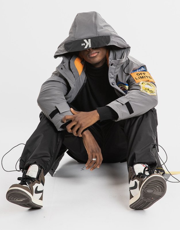 画像8: embroideryNASA logo thick windproof warm creative badge hooded jacket tooling down jacket jacket  ユニセックス 男女兼用 NASA刺繍ダウンコートジャケット ブルゾンスタジャン (8)