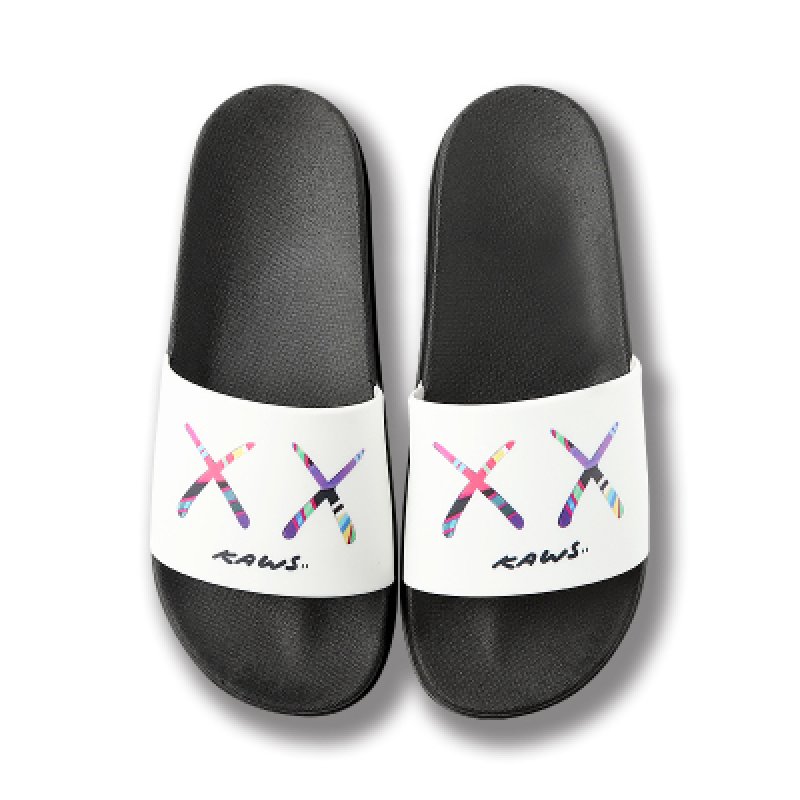 画像6: Men's kaws rainbow logo slippers flip flops  soft bottom sandals slippers  即納プラットフォームフリップフロップ kaws カウズ サンダルシャワーサンダル ビーチサンダル　ユニセックス男女兼用　 (6)