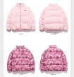 画像13: men and women Bear print reversible high street loose padded jacket down jacket  ユニセックス 男女兼用 ベアー熊プリントリバーシブルダウンコートジャケット ブルゾンスタジャン (13)