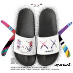 画像3: Men's kaws rainbow logo slippers flip flops  soft bottom sandals slippers  即納プラットフォームフリップフロップ kaws カウズ サンダルシャワーサンダル ビーチサンダル　ユニセックス男女兼用　 (3)