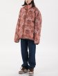 画像15: men and women Bear print reversible high street loose padded jacket down jacket  ユニセックス 男女兼用 ベアー熊プリントリバーシブルダウンコートジャケット ブルゾンスタジャン (15)