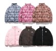 画像18: men and women Bear print reversible high street loose padded jacket down jacket  ユニセックス 男女兼用 ベアー熊プリントリバーシブルダウンコートジャケット ブルゾンスタジャン (18)