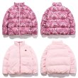 画像3: men and women Bear print reversible high street loose padded jacket down jacket  ユニセックス 男女兼用 ベアー熊プリントリバーシブルダウンコートジャケット ブルゾンスタジャン (3)