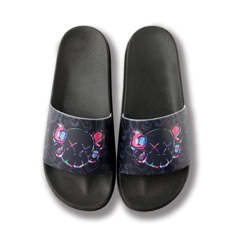 画像5: Men's kaws rainbow logo slippers flip flops  soft bottom sandals slippers  即納プラットフォームフリップフロップ kaws カウズ サンダルシャワーサンダル ビーチサンダル　ユニセックス男女兼用　 (5)