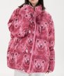 画像11: men and women Bear print reversible high street loose padded jacket down jacket  ユニセックス 男女兼用 ベアー熊プリントリバーシブルダウンコートジャケット ブルゾンスタジャン (11)