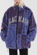 画像5: Paisley fleece oversized blouson jacket men and women  ユニセックス 男女兼用ペイズリー柄ジップアップフリースオーバーサイズブルゾンジャケット ジャケット ブルゾンスタジャン (5)