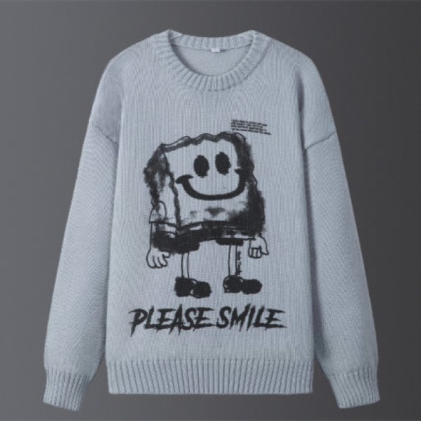 New men's and women's SpongeBob Please smile print casual New men's and women's SpongeBob Please smile print casual