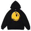 画像1: street loose hooded kangaroo pocket hoodie sweater オーバーサイズ ユニセックス 男女兼用フーディーウォッシュウォーターフーディーパーカーセーター (1)