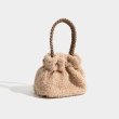 画像7: plush design mini bucket tote shoulder bag    もこもこファーミニバケット巾着バッグトートショルダー２WAY ハンドバック (7)