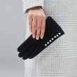 画像14: Women's  pearl wool plus velvet keep warm points touch screen cotton gloves　パール付きウール手袋　グローブ　スマホ対応 (14)