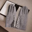 画像15: Women's  pearl wool plus velvet keep warm points touch screen cotton gloves　パール付きウール手袋　グローブ　スマホ対応 (15)