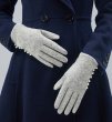 画像2: Women's  pearl wool plus velvet keep warm points touch screen cotton gloves　パール付きウール手袋　グローブ　スマホ対応 (2)